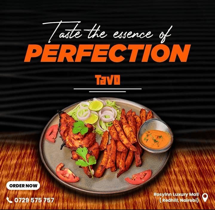 TAVO Restaurant Menu